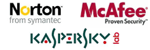 Norton, Mcafee, Kaspersky